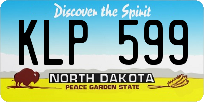 ND license plate KLP599
