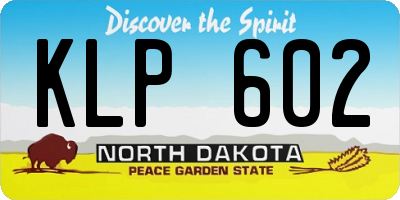 ND license plate KLP602