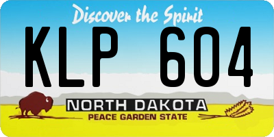ND license plate KLP604