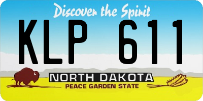 ND license plate KLP611