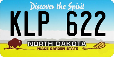 ND license plate KLP622