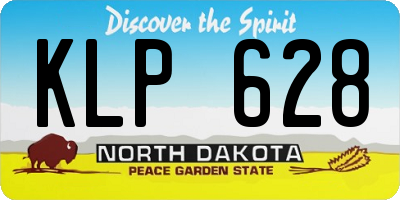 ND license plate KLP628