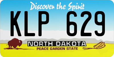 ND license plate KLP629