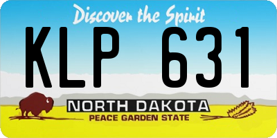ND license plate KLP631