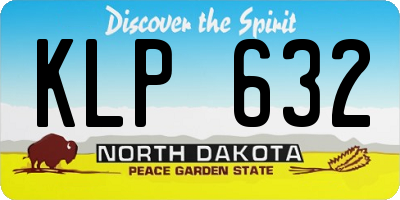 ND license plate KLP632