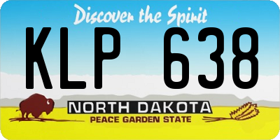 ND license plate KLP638