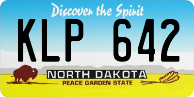 ND license plate KLP642