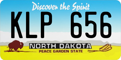 ND license plate KLP656