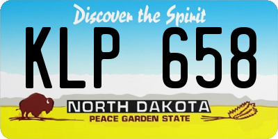 ND license plate KLP658