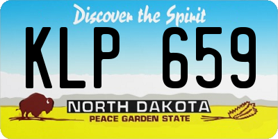 ND license plate KLP659
