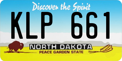 ND license plate KLP661