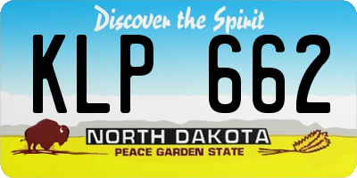 ND license plate KLP662