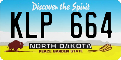 ND license plate KLP664
