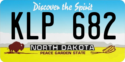 ND license plate KLP682