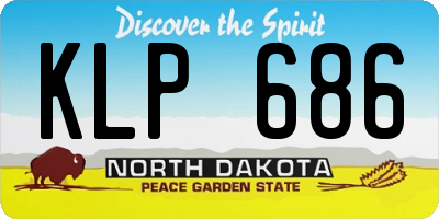 ND license plate KLP686