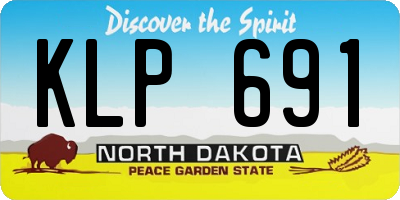 ND license plate KLP691
