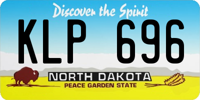 ND license plate KLP696