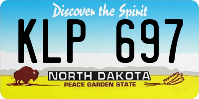 ND license plate KLP697