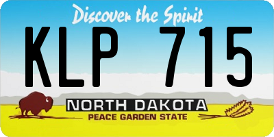 ND license plate KLP715