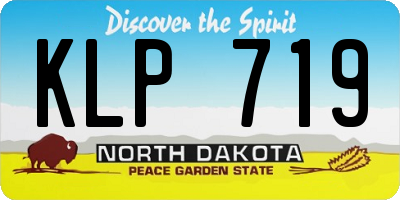 ND license plate KLP719