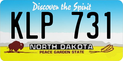 ND license plate KLP731