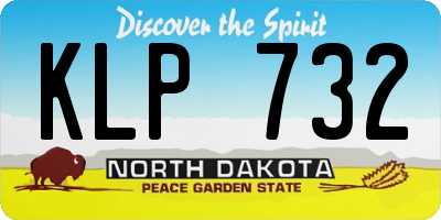ND license plate KLP732