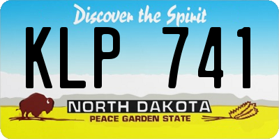 ND license plate KLP741