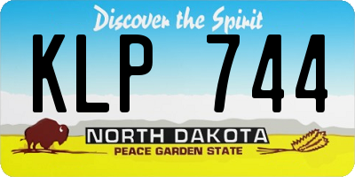 ND license plate KLP744