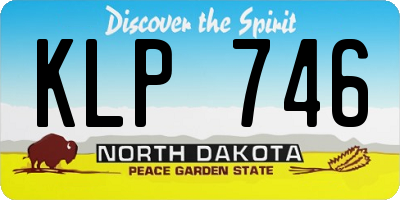 ND license plate KLP746