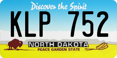 ND license plate KLP752
