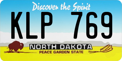 ND license plate KLP769