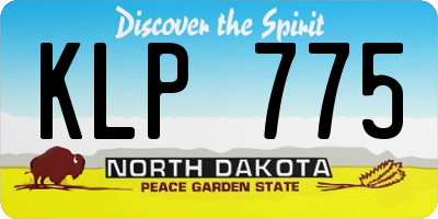 ND license plate KLP775