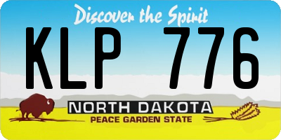 ND license plate KLP776