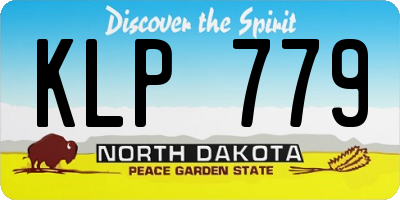 ND license plate KLP779