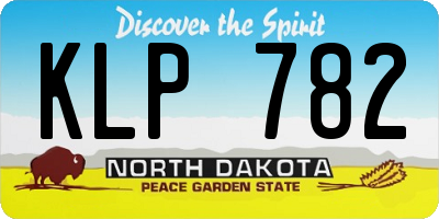ND license plate KLP782