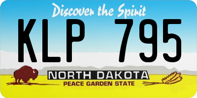 ND license plate KLP795