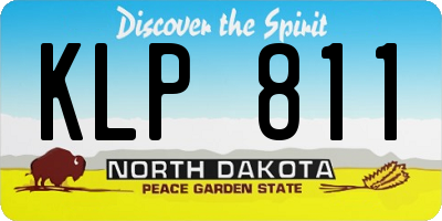 ND license plate KLP811