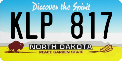 ND license plate KLP817