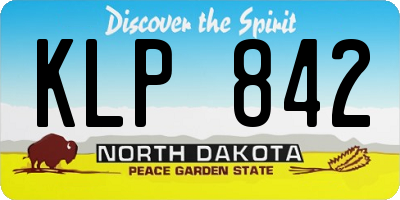 ND license plate KLP842