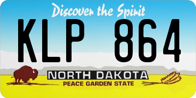 ND license plate KLP864