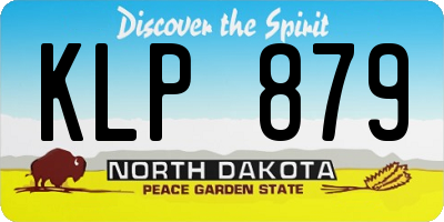 ND license plate KLP879