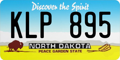 ND license plate KLP895