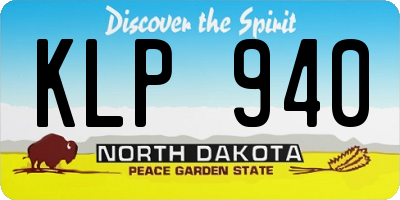 ND license plate KLP940