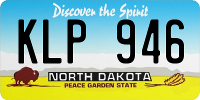 ND license plate KLP946