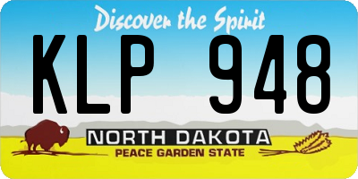 ND license plate KLP948