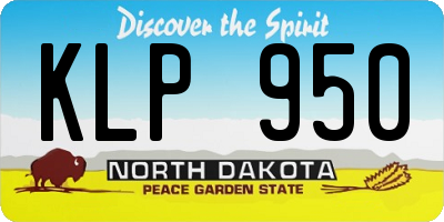 ND license plate KLP950