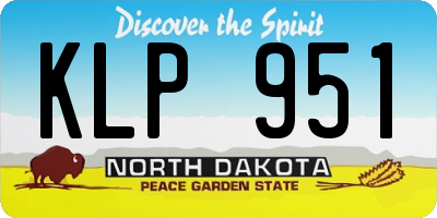 ND license plate KLP951