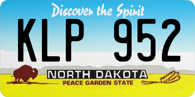 ND license plate KLP952