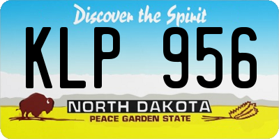 ND license plate KLP956