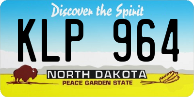 ND license plate KLP964